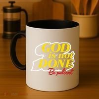 God Is Not Done Be Patient Coffee Mug thumb 4