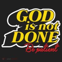 God Is Not Done Be Patient Beanie thumb 2