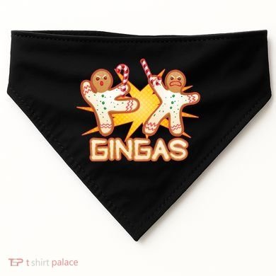 Gingas Gingerbread Ninja Men USA-Made Doggie Bandana