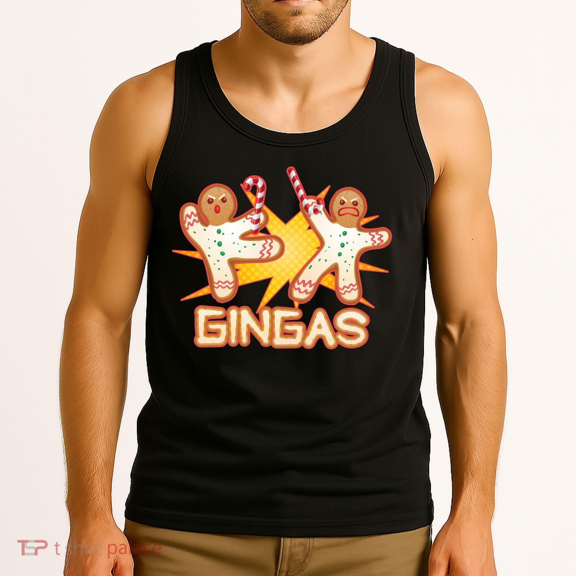 Gingas Gingerbread Ninja Men Tank Top