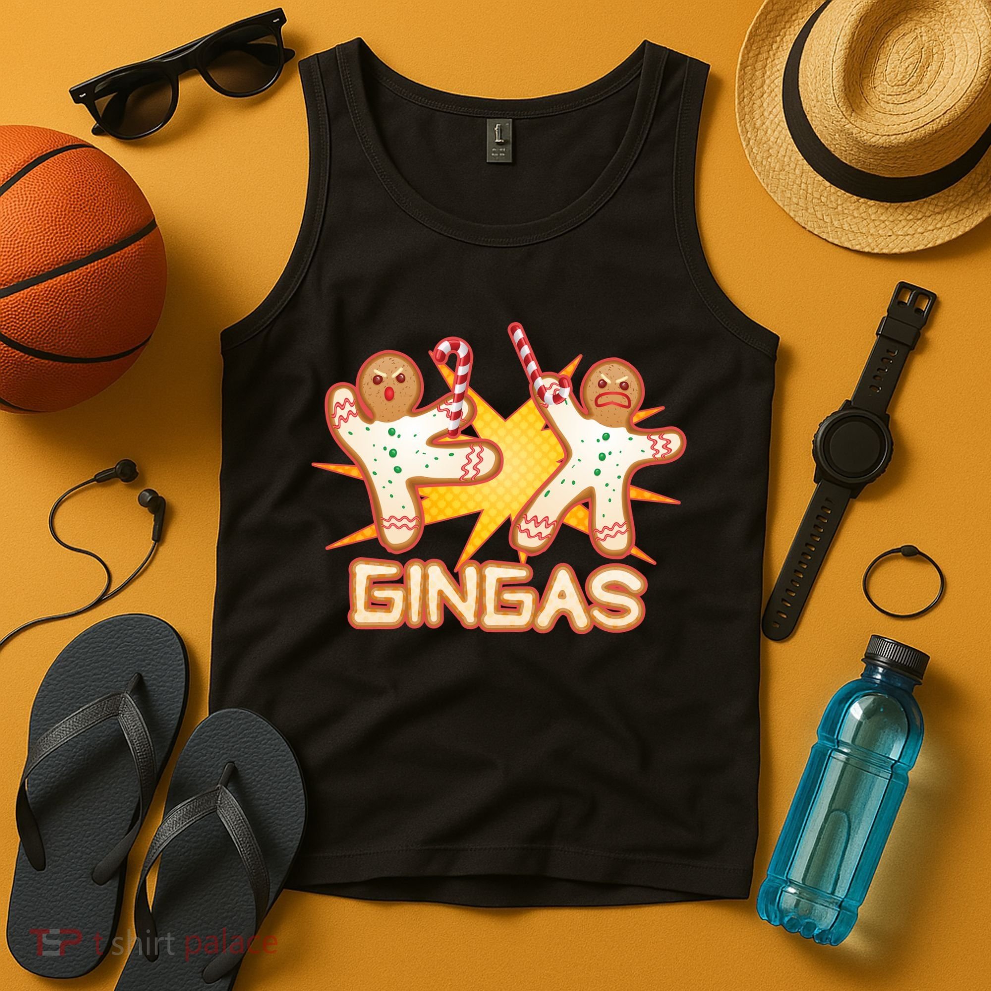 Gingas Gingerbread Ninja Men Tank Top