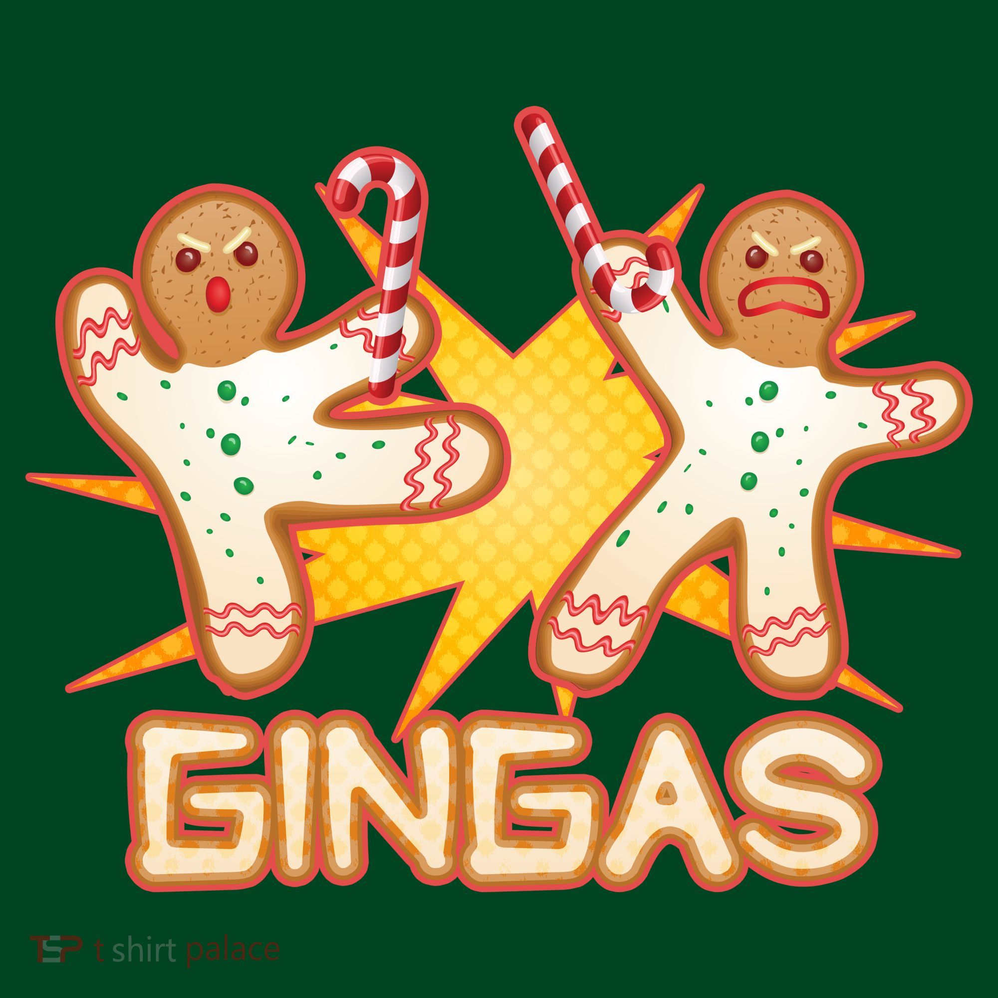 Gingas Gingerbread Ninja Men Coaster
