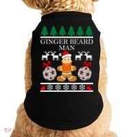 Ginger Beard Man Ugly Christmas Sweater Doggie Tank thumb 0