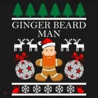 Ginger Beard Man Ugly Christmas Sweater Doggie Tank thumb 4
