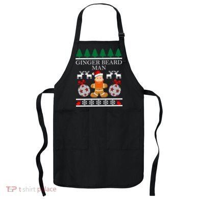 Ginger Beard Man Ugly Christmas Sweater Apron