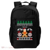 Ginger Beard Man Ugly Christmas Sweater Backpack thumb 0