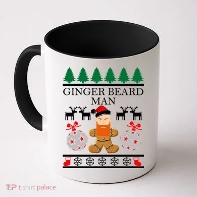 Ginger Beard Man Ugly Christmas Sweater Coffee Mug