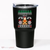 Ginger Beard Man Ugly Christmas Sweater Tumbler thumb 0