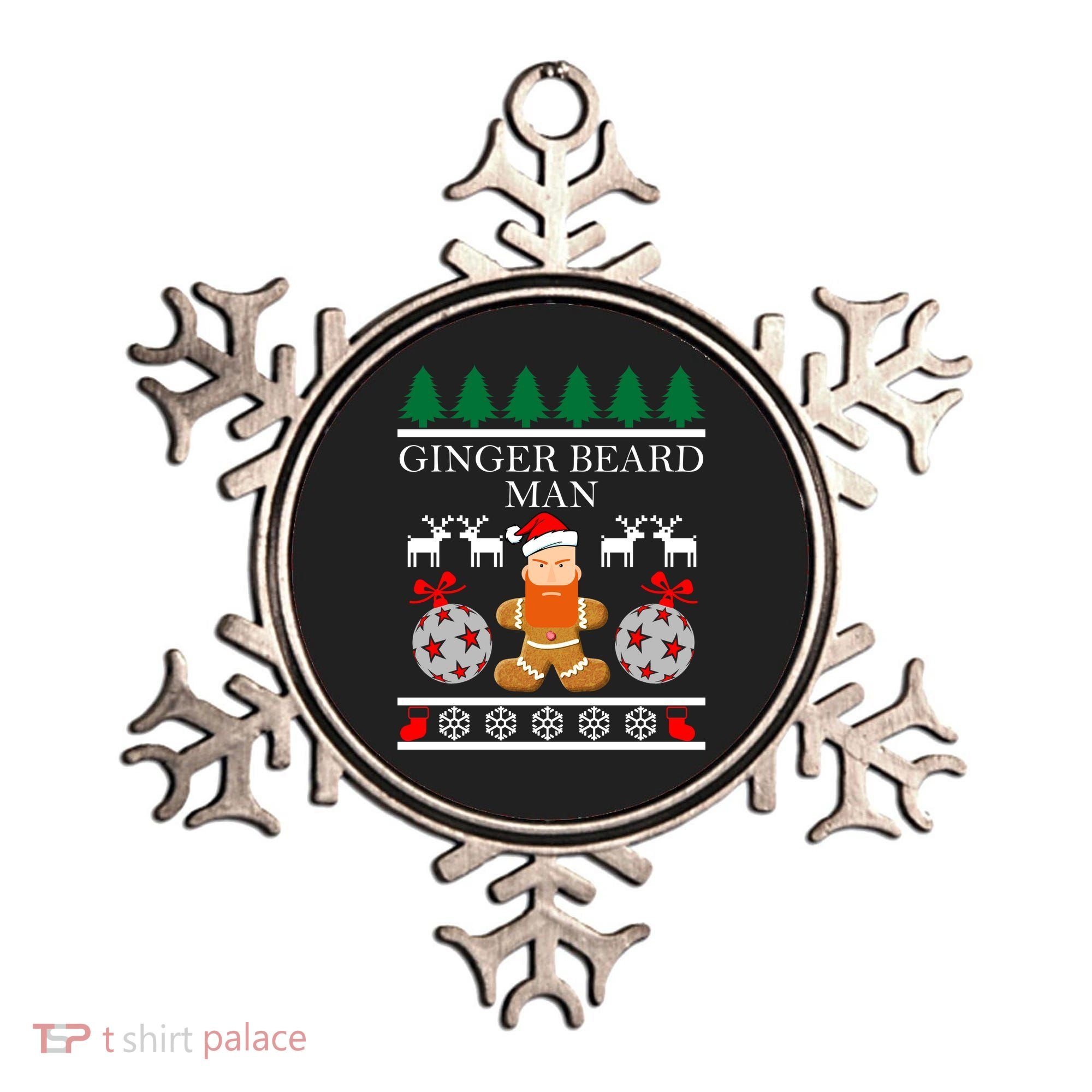 Ginger Beard Man Ugly Christmas Sweater Ornament