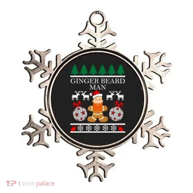 Ginger Beard Man Ugly Christmas Sweater Ornament