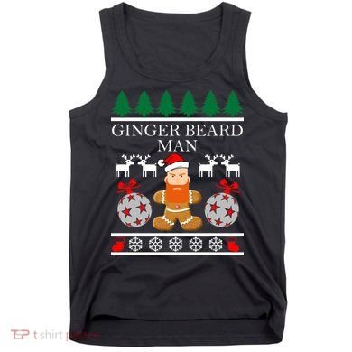 Ginger Beard Man Ugly Christmas Sweater Tank Top