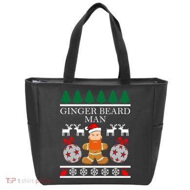 Ginger Beard Man Ugly Christmas Sweater Tote Bag