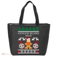 Ginger Beard Man Ugly Christmas Sweater Tote Bag thumb 0