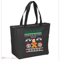 Ginger Beard Man Ugly Christmas Sweater Tote Bag thumb 2