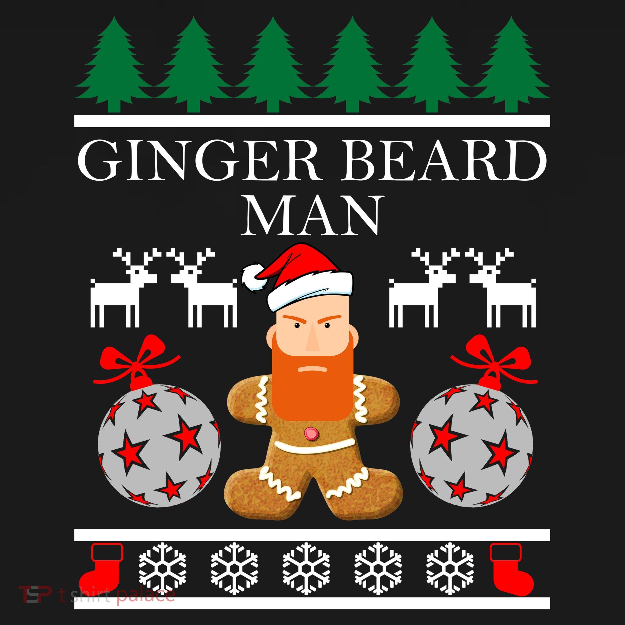 Ginger Beard Man Ugly Christmas Sweater Tote Bag