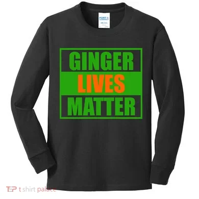 Ginger Lives Matter Kids Long Sleeve Shirt
