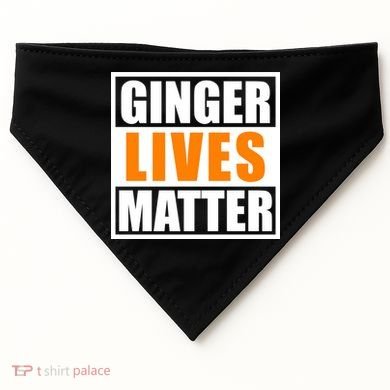 Ginger Lives Matter Funny Irish St Patrick's Day USA-Made Doggie Bandana