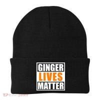 Ginger Lives Matter Funny Irish St Patrick's Day Beanie thumb 0