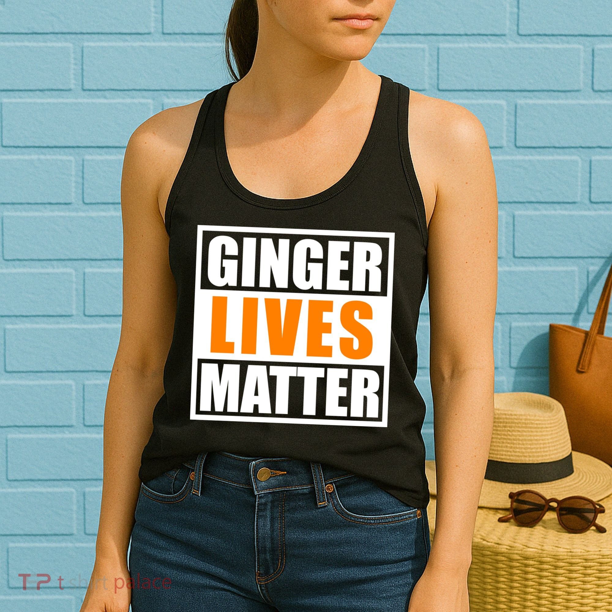 Ginger Lives Matter Funny Irish St Patrick's Day Women's Tank Top