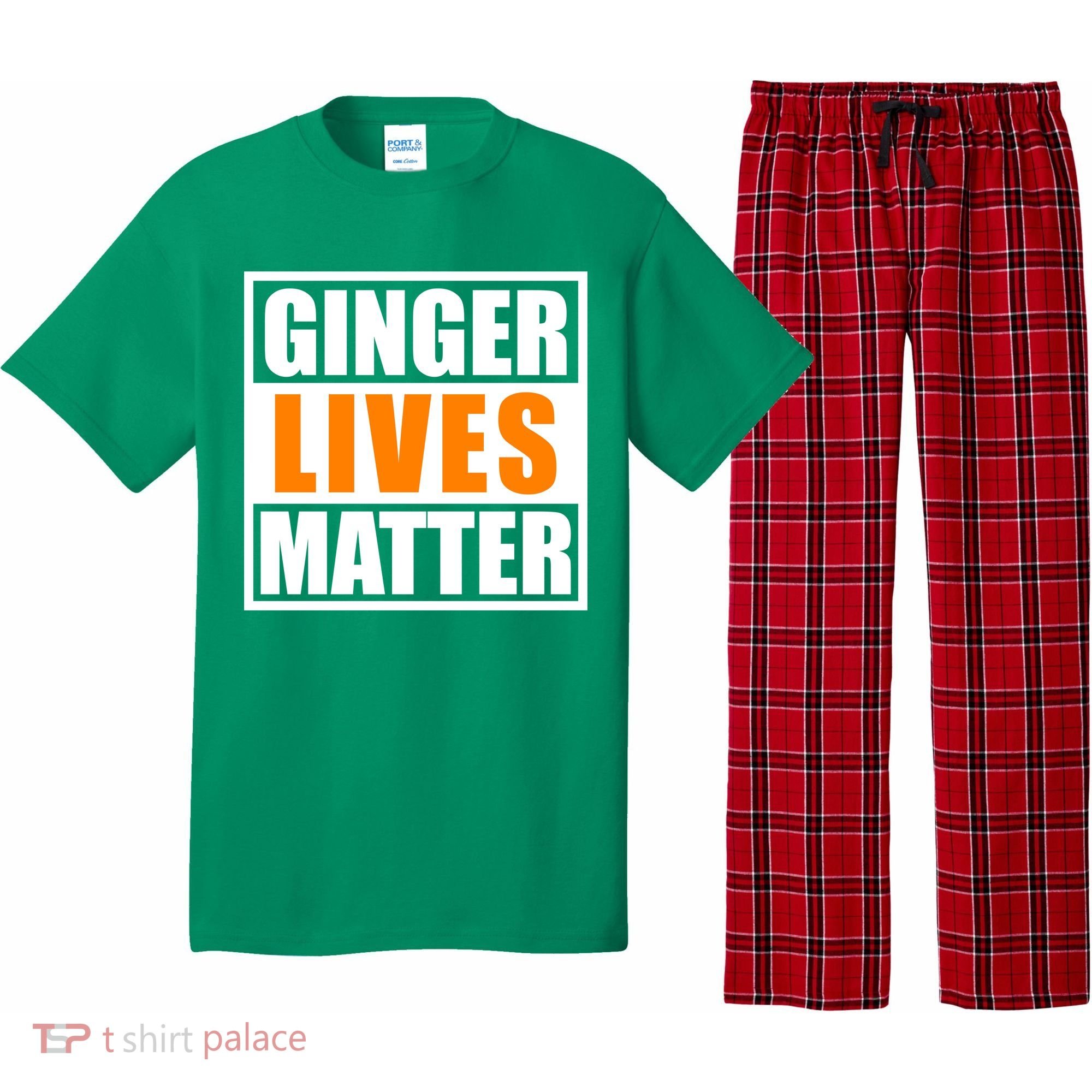 Ginger Lives Matter Funny Irish St Patrick's Day Pajama Set