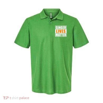 Ginger Lives Matter Funny Irish St Patrick's Day Polo