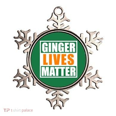 Ginger Lives Matter Funny Irish St Patrick's Day Ornament