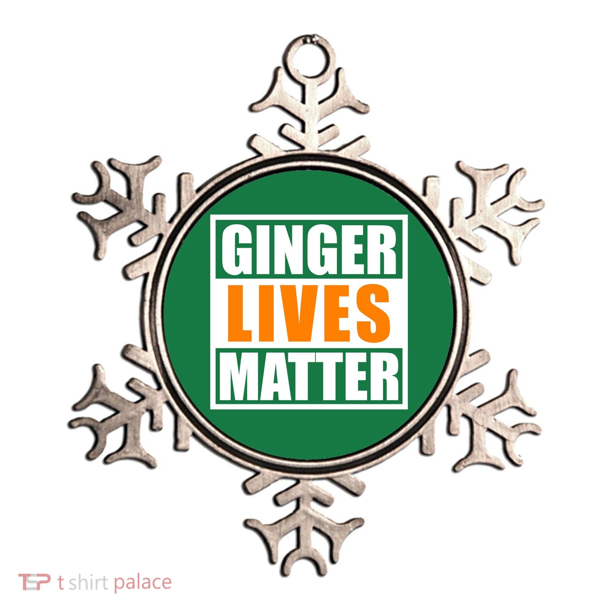 Ginger Lives Matter Funny Irish St Patrick's Day Ornament