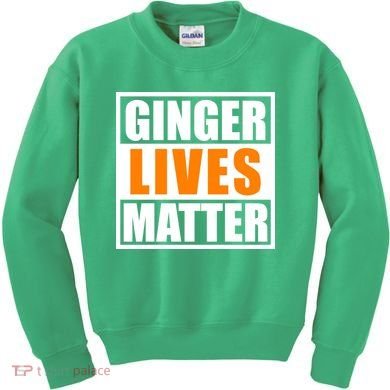 Ginger Lives Matter Funny Irish St Patrick's Day Kids Sweatshirt