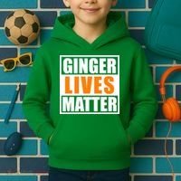 Ginger Lives Matter Funny Irish St Patrick's Day Kids Hoodie thumb 2