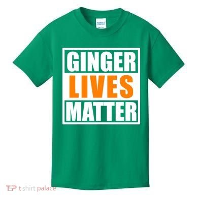 Ginger Lives Matter Funny Irish St Patrick's Day Kids T-Shirt