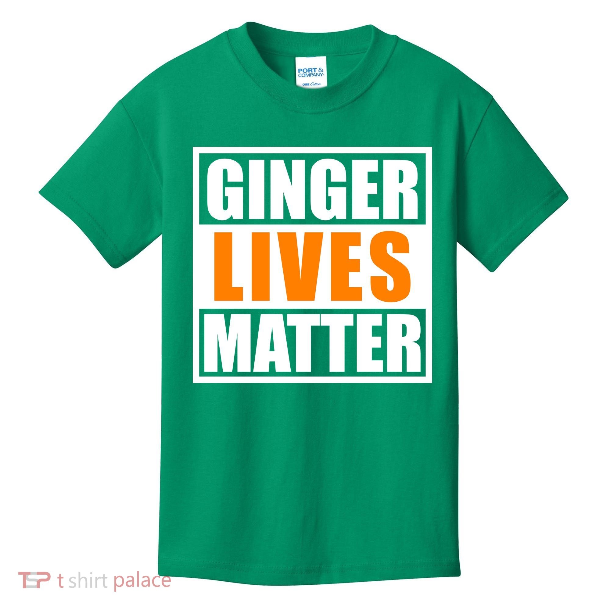 Ginger Lives Matter Funny Irish St Patrick's Day Kids T-Shirt