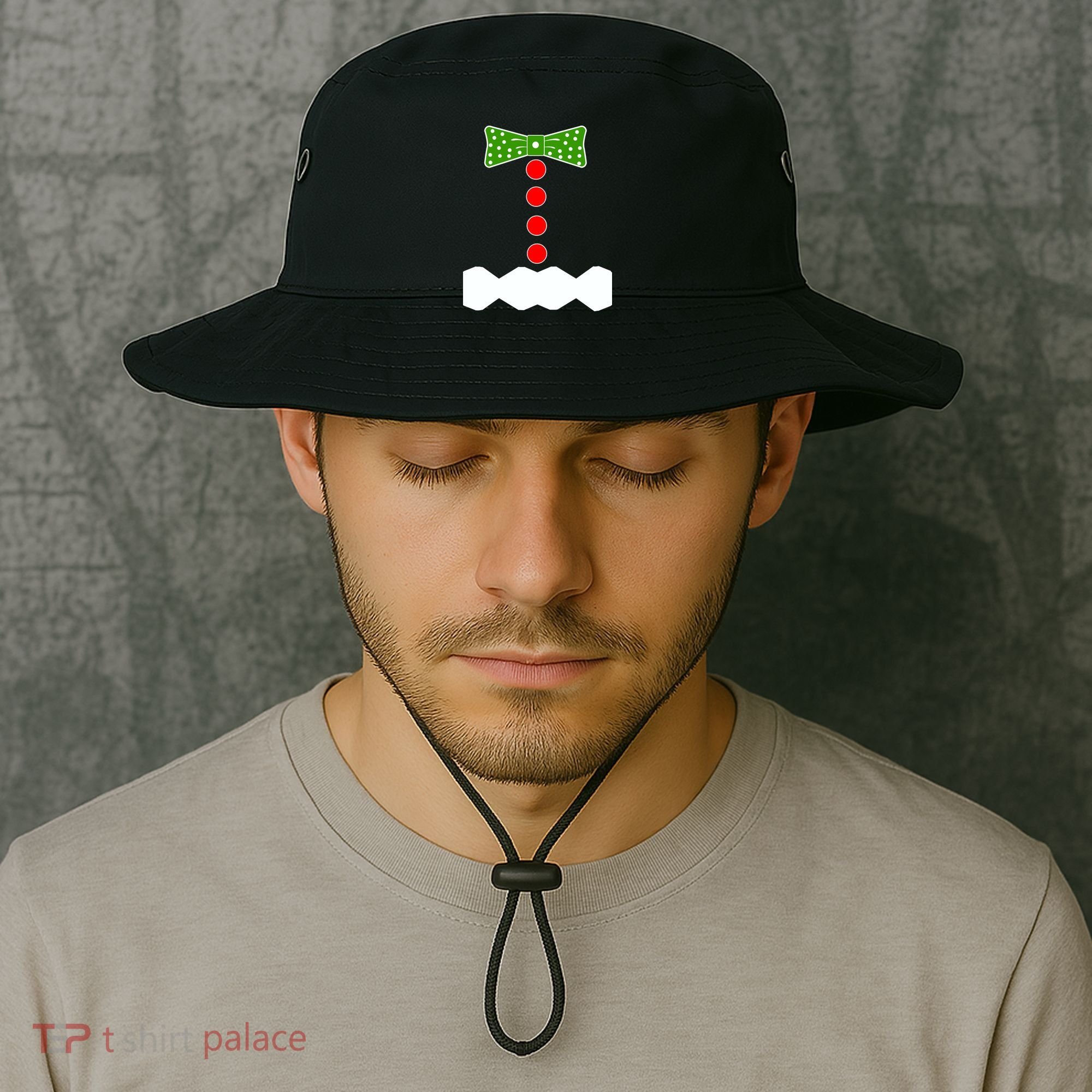 Gingerbread Christmas Costume Bucket Hat