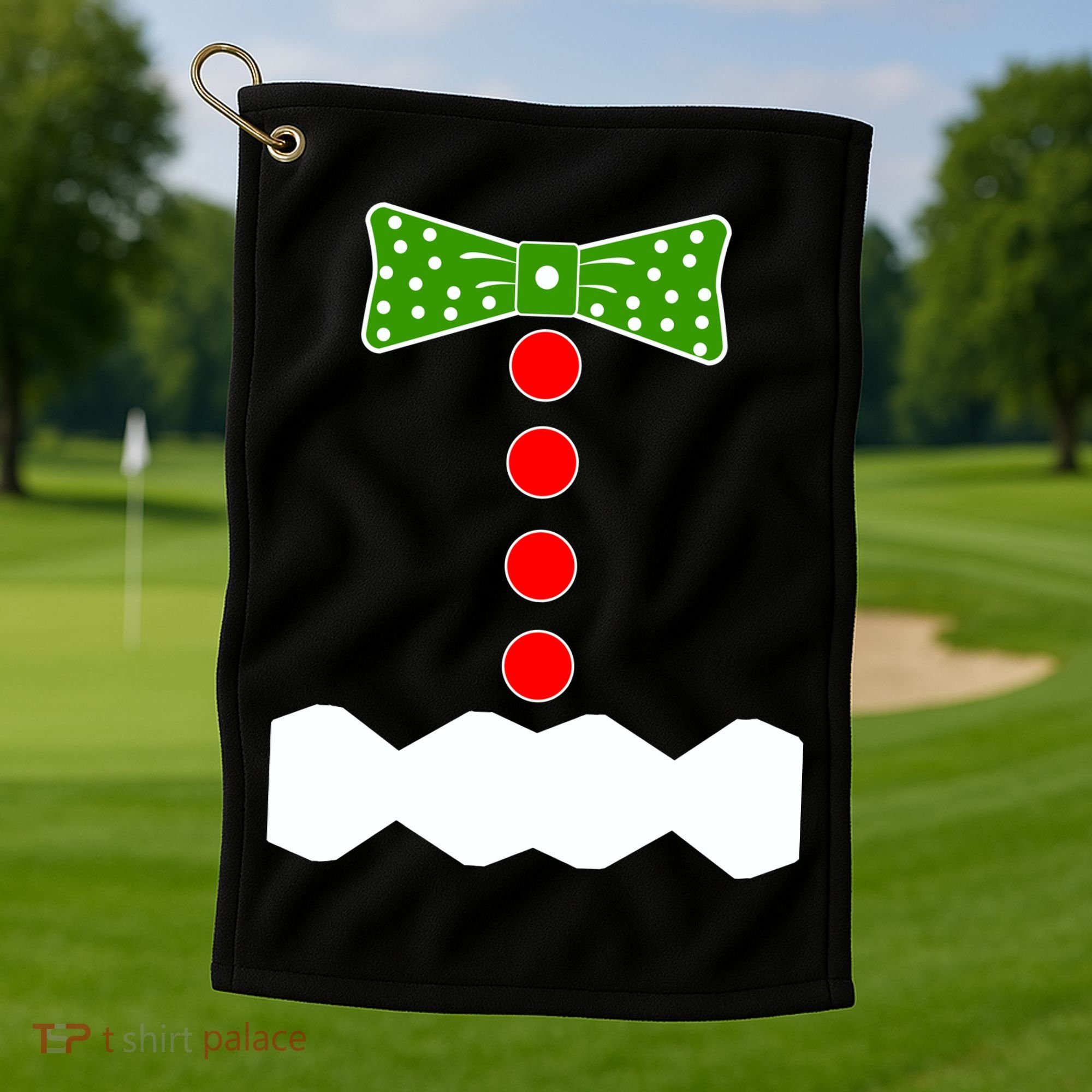 Gingerbread Christmas Costume Golf Towel
