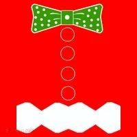 Gingerbread Christmas Costume Santa Hat thumb 1