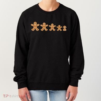 Gingerbread Man Evolution Women's Sweatshirt