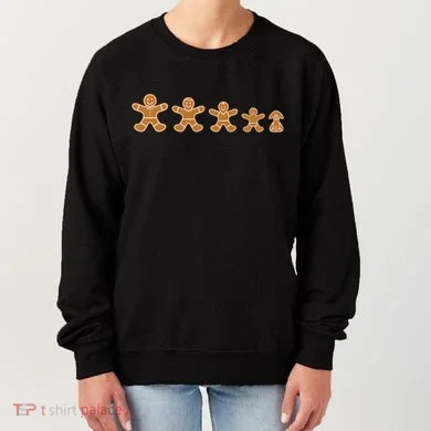 Gingerbread Man Evolution Women's Sweatshirt