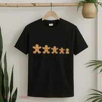Gingerbread Man Evolution T-Shirt thumb 2