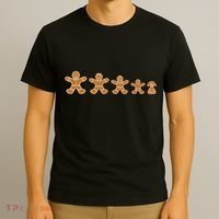 Gingerbread Man Evolution T-Shirt thumb 3