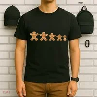 Gingerbread Man Evolution T-Shirt thumb 6