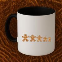 Gingerbread Man Evolution Coffee Mug thumb 2