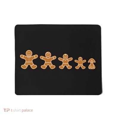 Gingerbread Man Evolution Mousepad