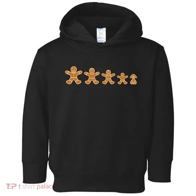 Gingerbread Man Evolution Toddler Hoodie