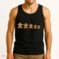 Gingerbread Man Evolution Tank Top thumb 3