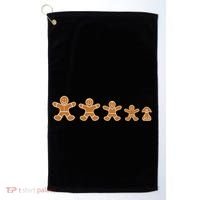 Gingerbread Man Evolution Golf Towel thumb 0