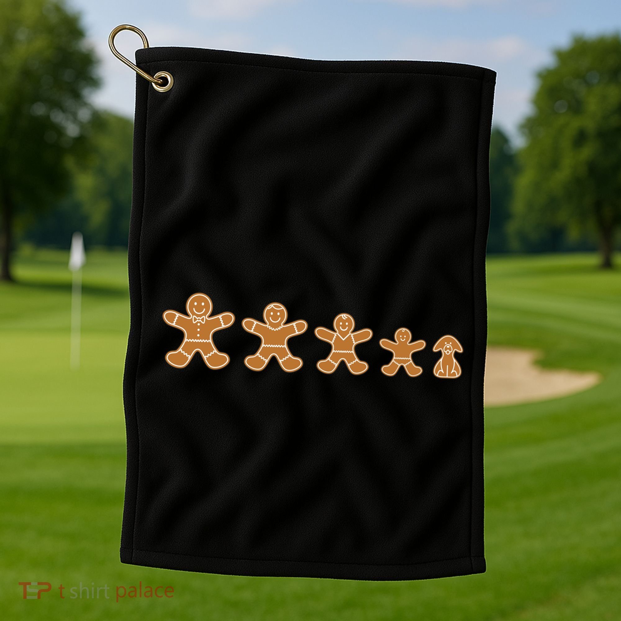 Gingerbread Man Evolution Golf Towel