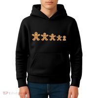 Gingerbread Man Evolution Kids Hoodie thumb 4