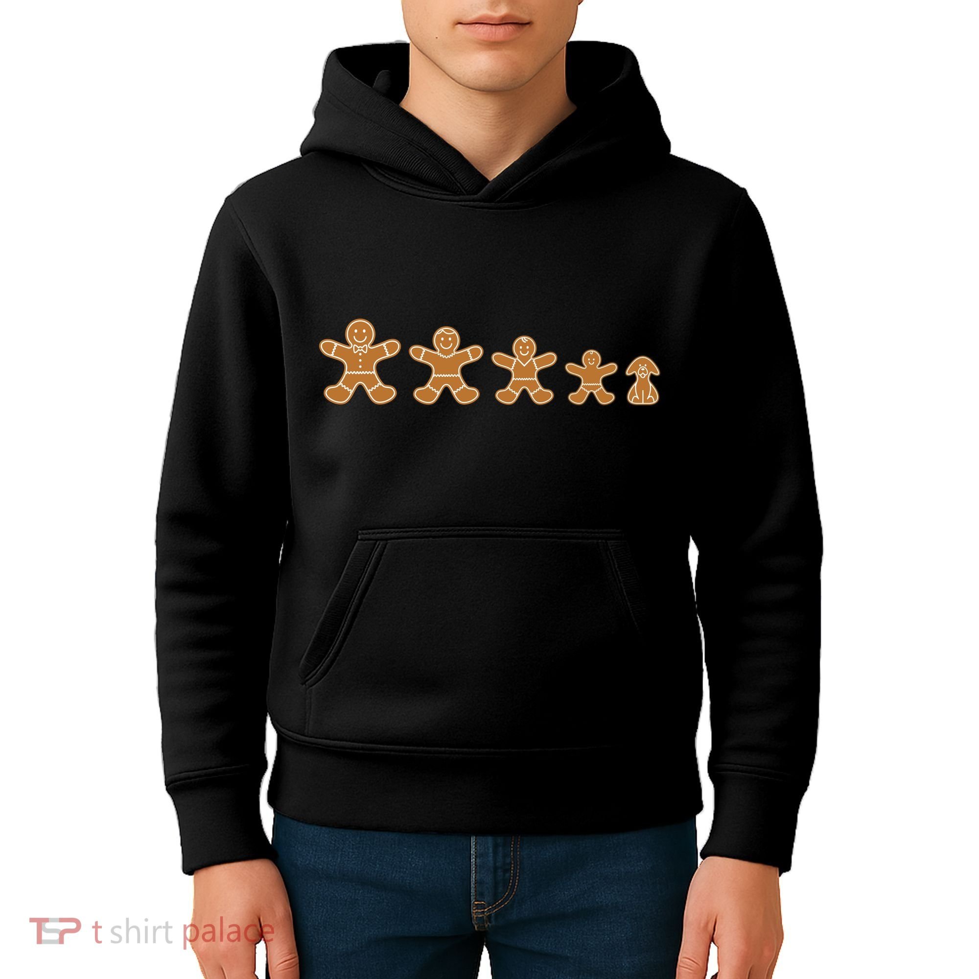 Gingerbread Man Evolution Kids Hoodie