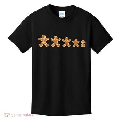 Gingerbread Man Evolution Kids T-Shirt