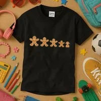 Gingerbread Man Evolution Kids T-Shirt thumb 3