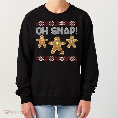Gingerbread Oh Snap Ugly Christmas Sweater Women's Sweatshirt